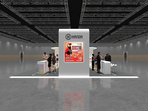 3D THE 9X9 MODERN EXHIBITION BOOTH