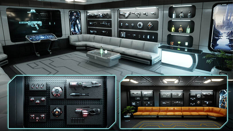 3D model Sci-Fi Weapon Armory Interior