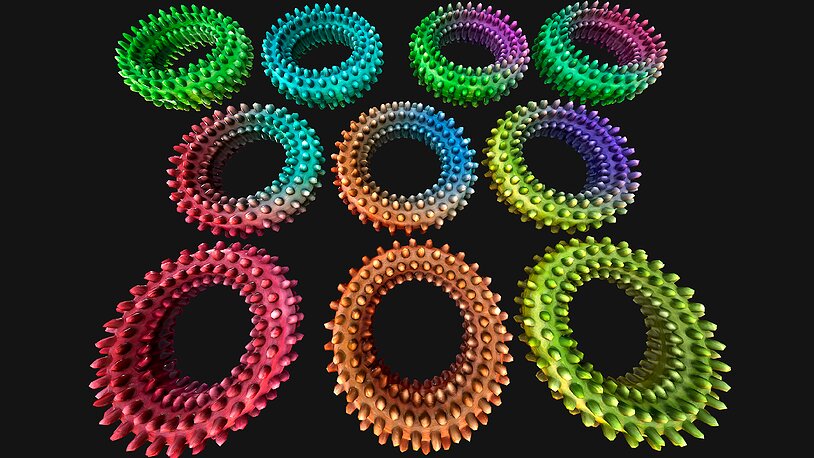 Pets Dogs Gnawing Toy Chew Ring Zoo Accessory 3D asset