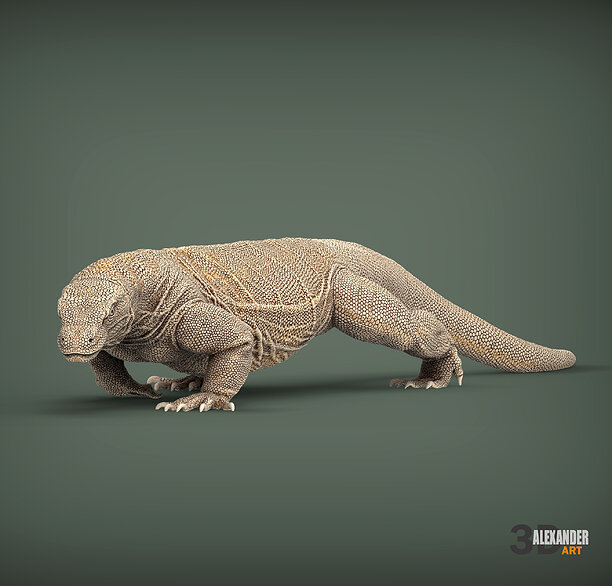 Komodo Dragon 3D printable model
