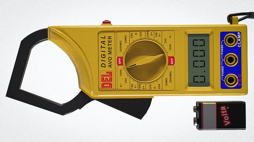 3D PBR DEL Digital AVO Meter