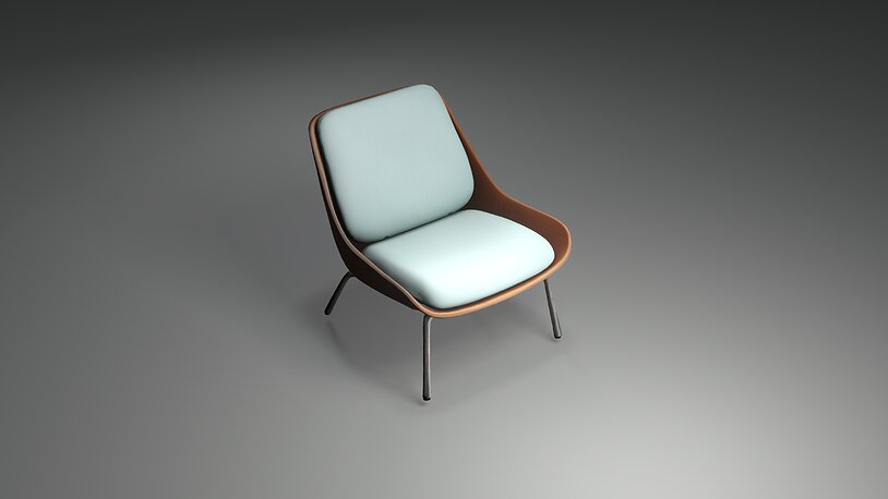 Modern Mid-Century Lounge Chair 3D model