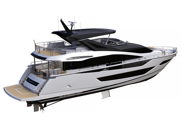 3D model Sunseeker 88 Lux Yaht