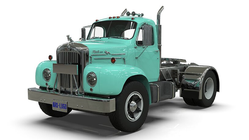 1958 Mack B61 Semi-Trailer 3D model
